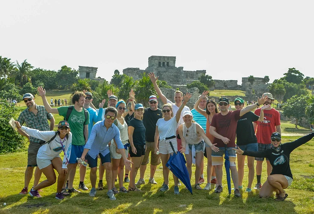Empleados de Zello en el parque