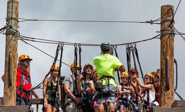 ziplining