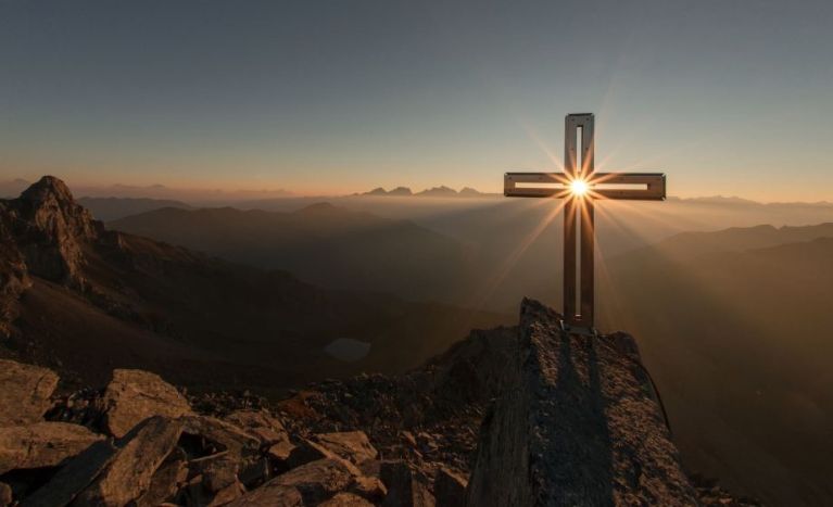 View the Setting Sun from the Martyrs' Cross