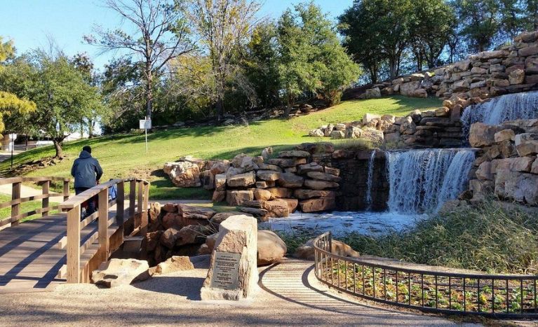 Tiered Waterfall at Lucy Park