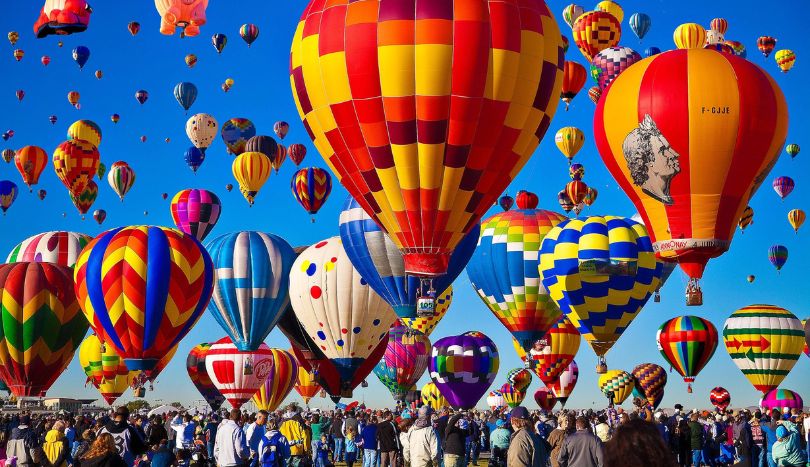 Places to Travel in October, Balloon Fiesta in Albuquerque