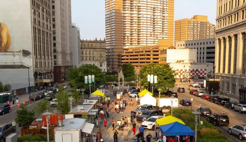 Picturesque Cadillac Square