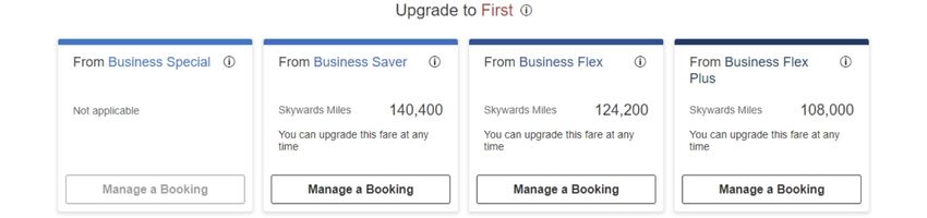 upgrade to emirates first