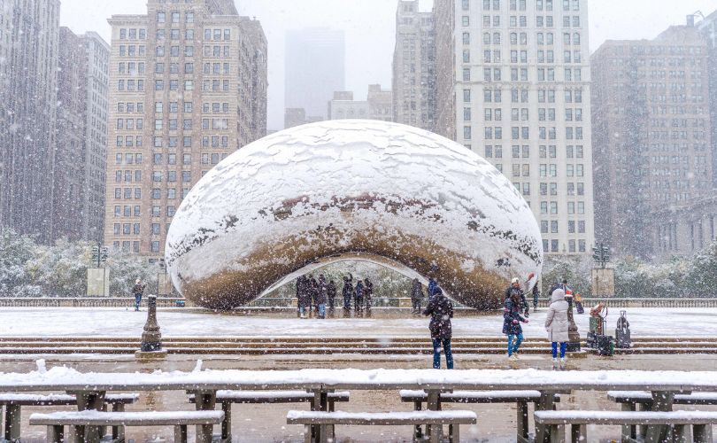 Snowfall in Chicago