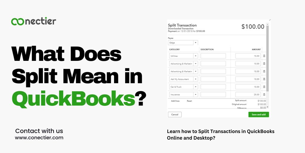 What Does Split Mean in QuickBooks?