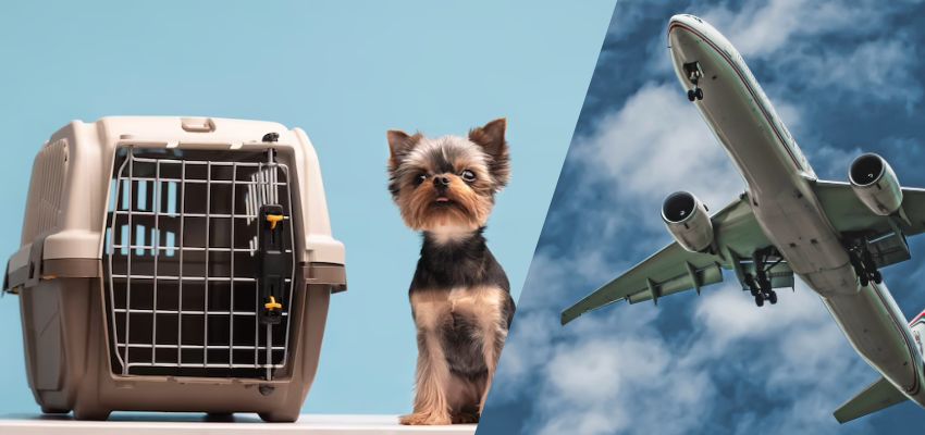 Pet carrier in baggage hold on Air Europa