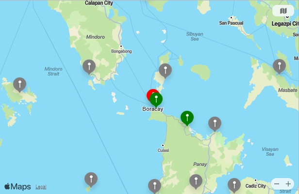 Map of Nearest Airports Boracay