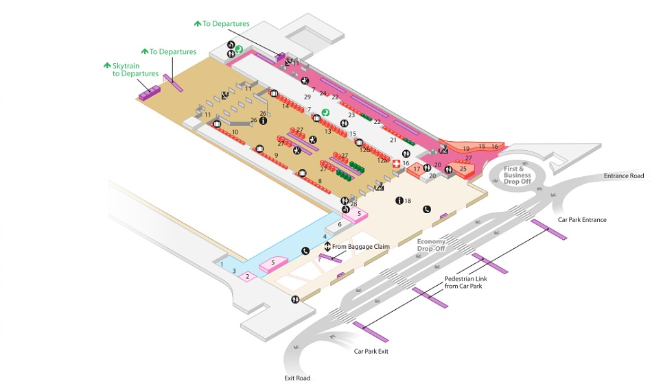 Dubai International Airport Map