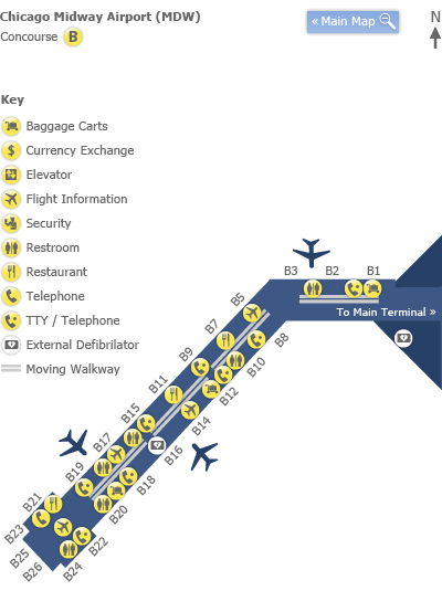 What Terminal is Southwest at Midway? MDW Airport +1-855-745-1194