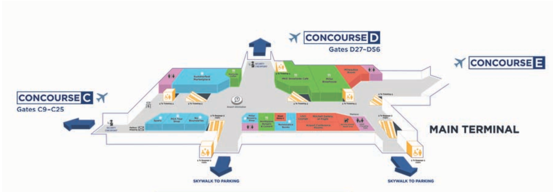 What Terminal is Southwest at MKE Airport? +18557451194