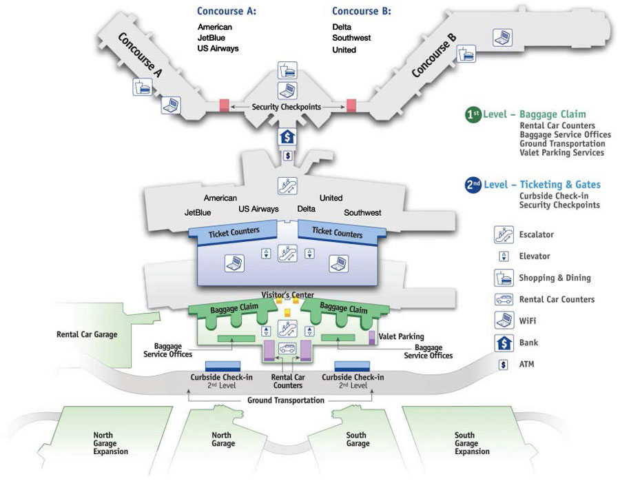 What Terminal Is Southwest At Richmond RIC Airport 1 855 745 1194   Southwest RIC Terminal Map O1xucv 