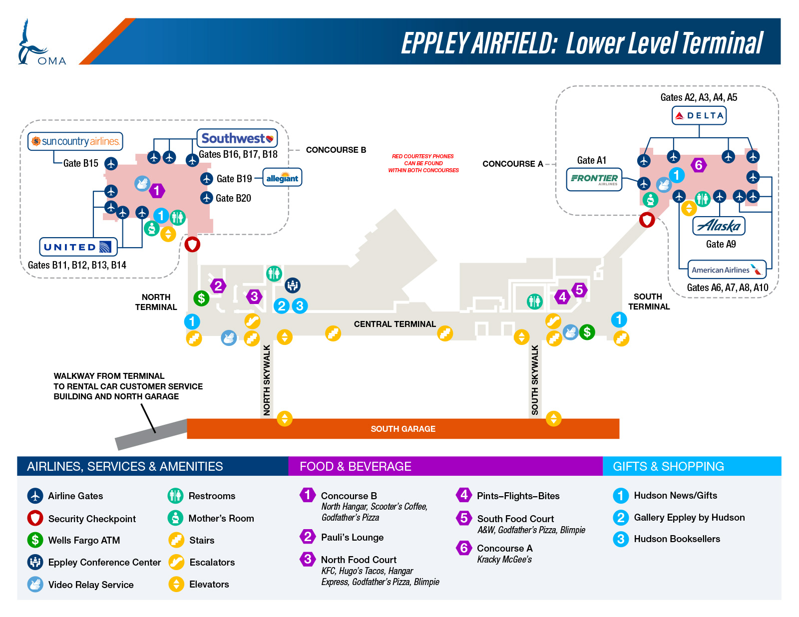 What Terminal is Sun Country at OMA Airport? +18557451194