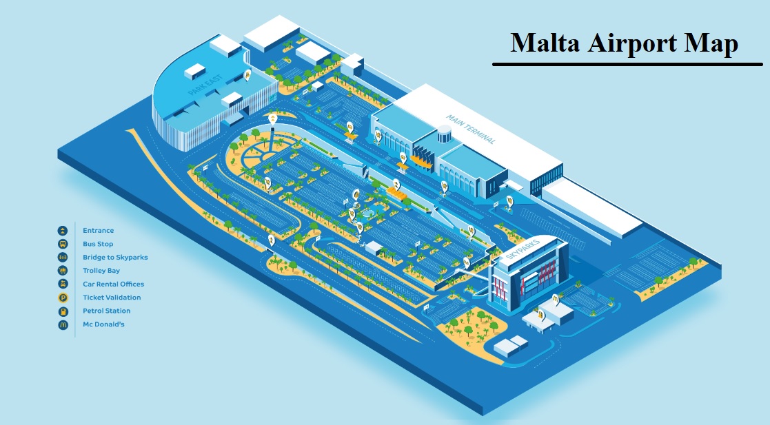 Malta Airport Map
