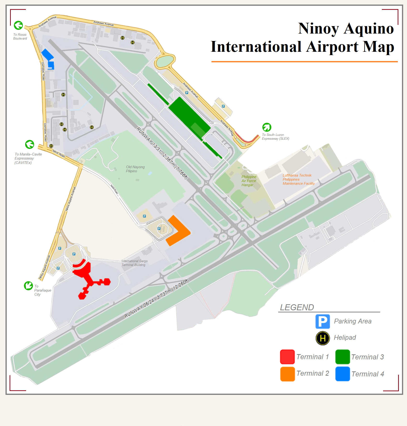 Ninoy Aquino International Airport Map