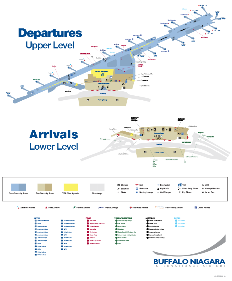 What Terminal is Sun Country at Buffalo? BUF Airport +18557451194