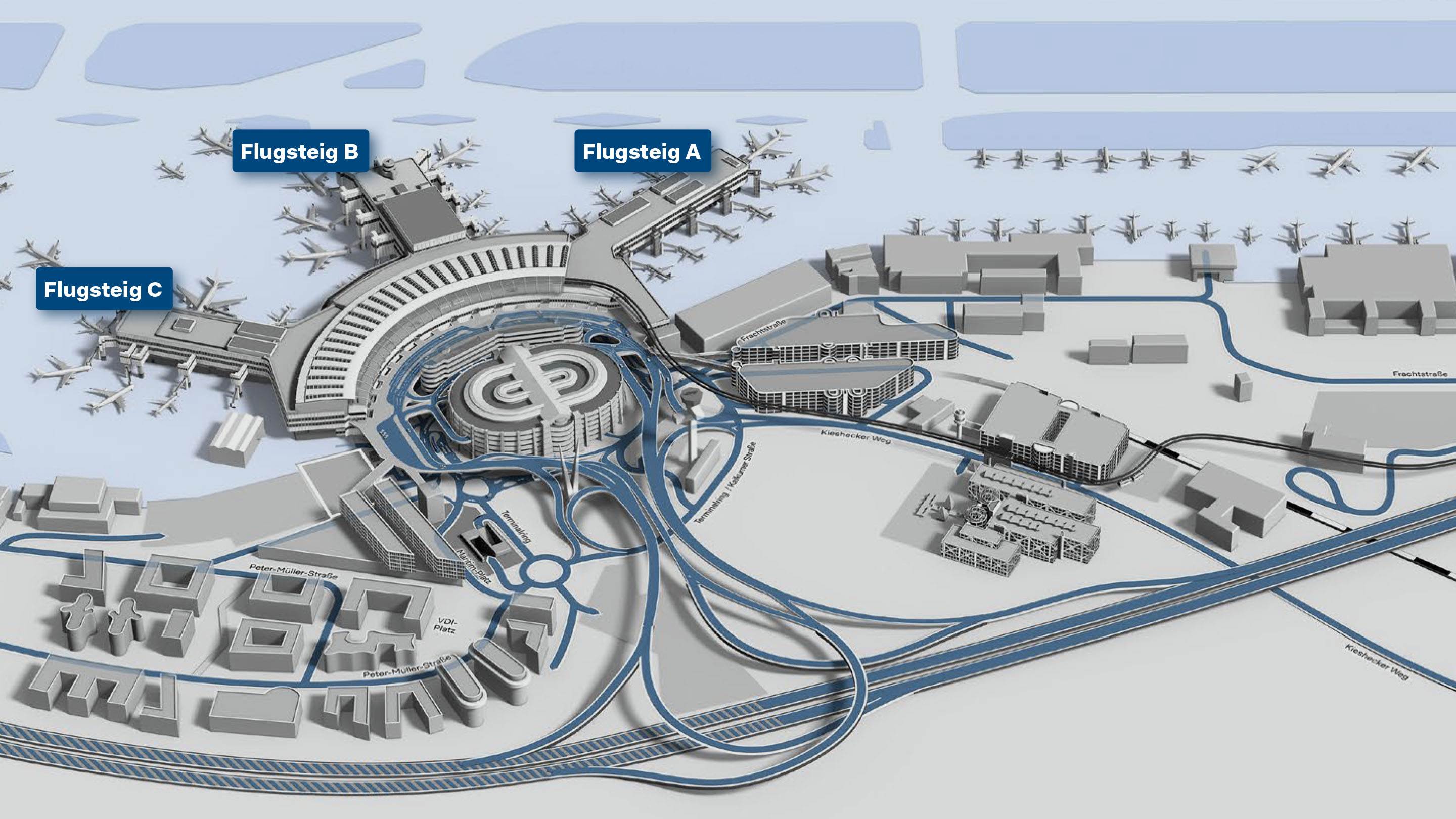 Düsseldorf Airport Map