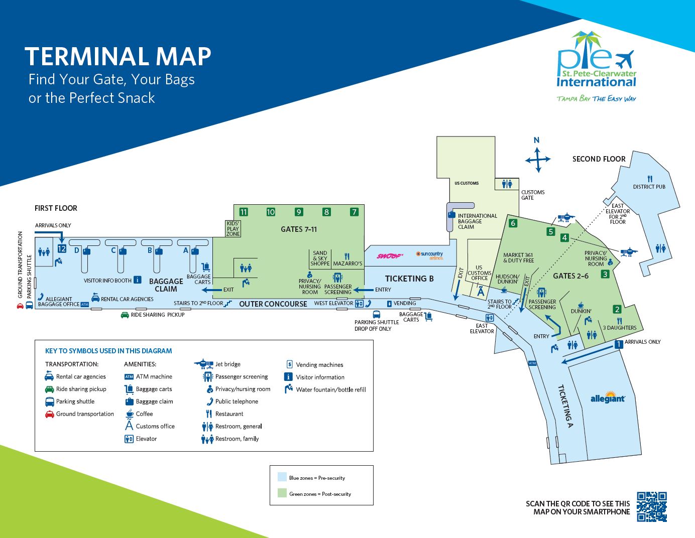 What Terminal is Sun Country at Clearwater? PIE Airport +18557451194