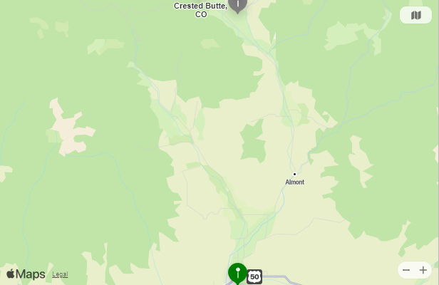 Map of Closest Airports Crested Butte, Colorado