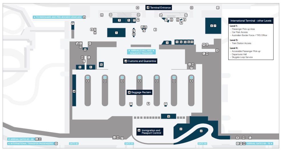 Brisbane-Airport-International-Terminal-Map-Level-2