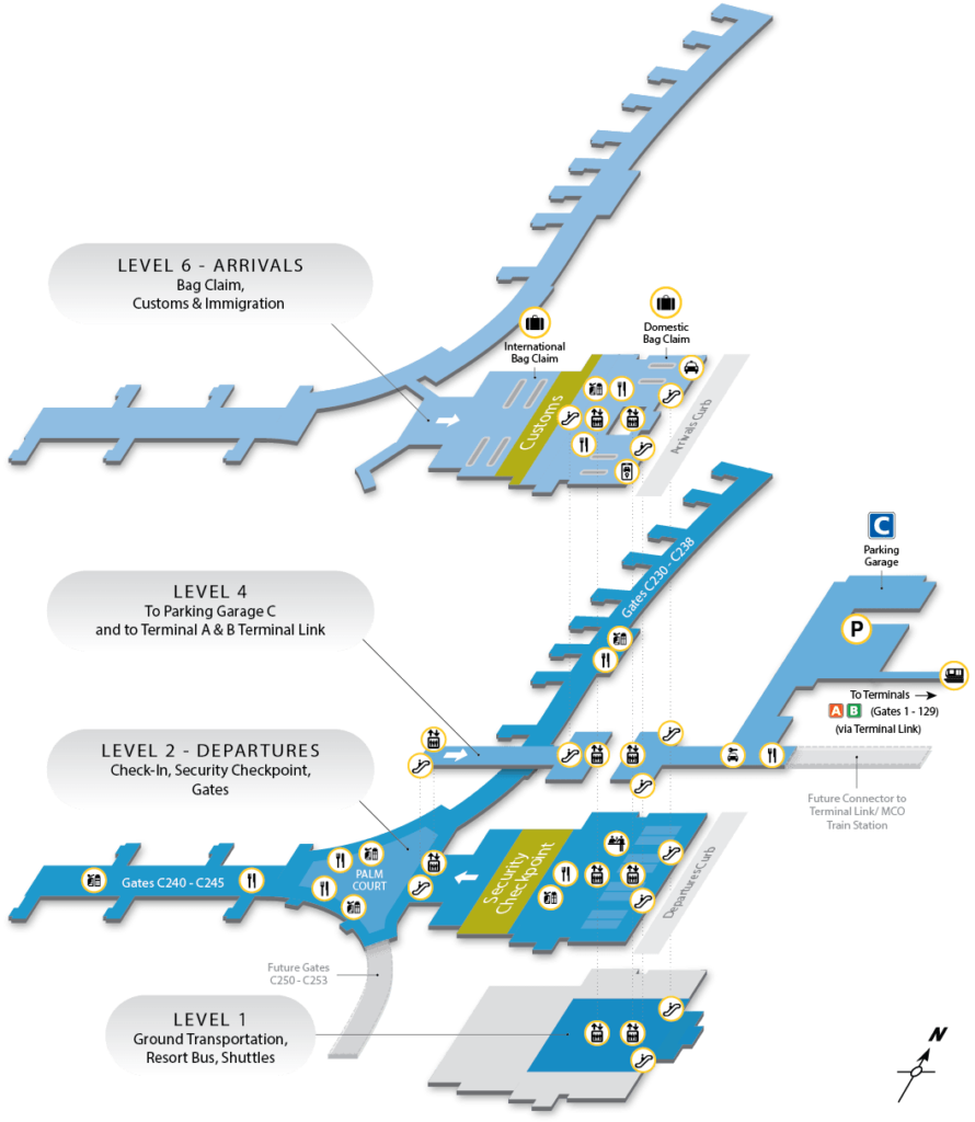 MCO Terminal C Map