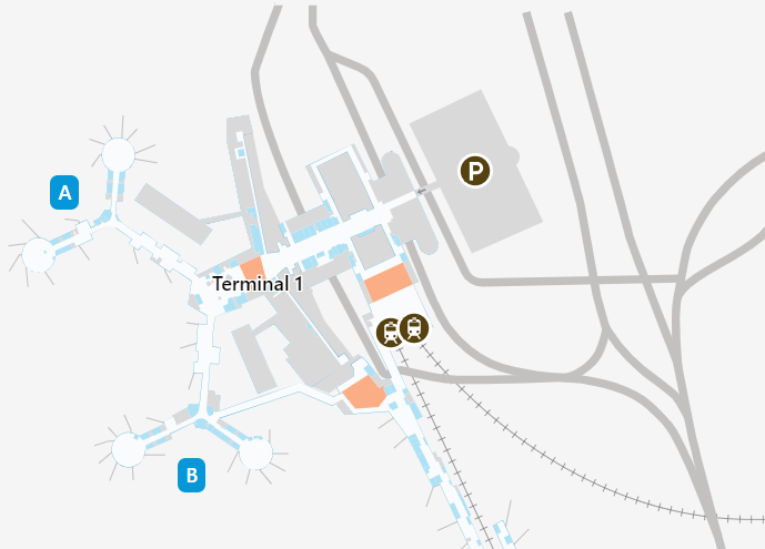 Las Vegas Southwest Terminal 1 Map