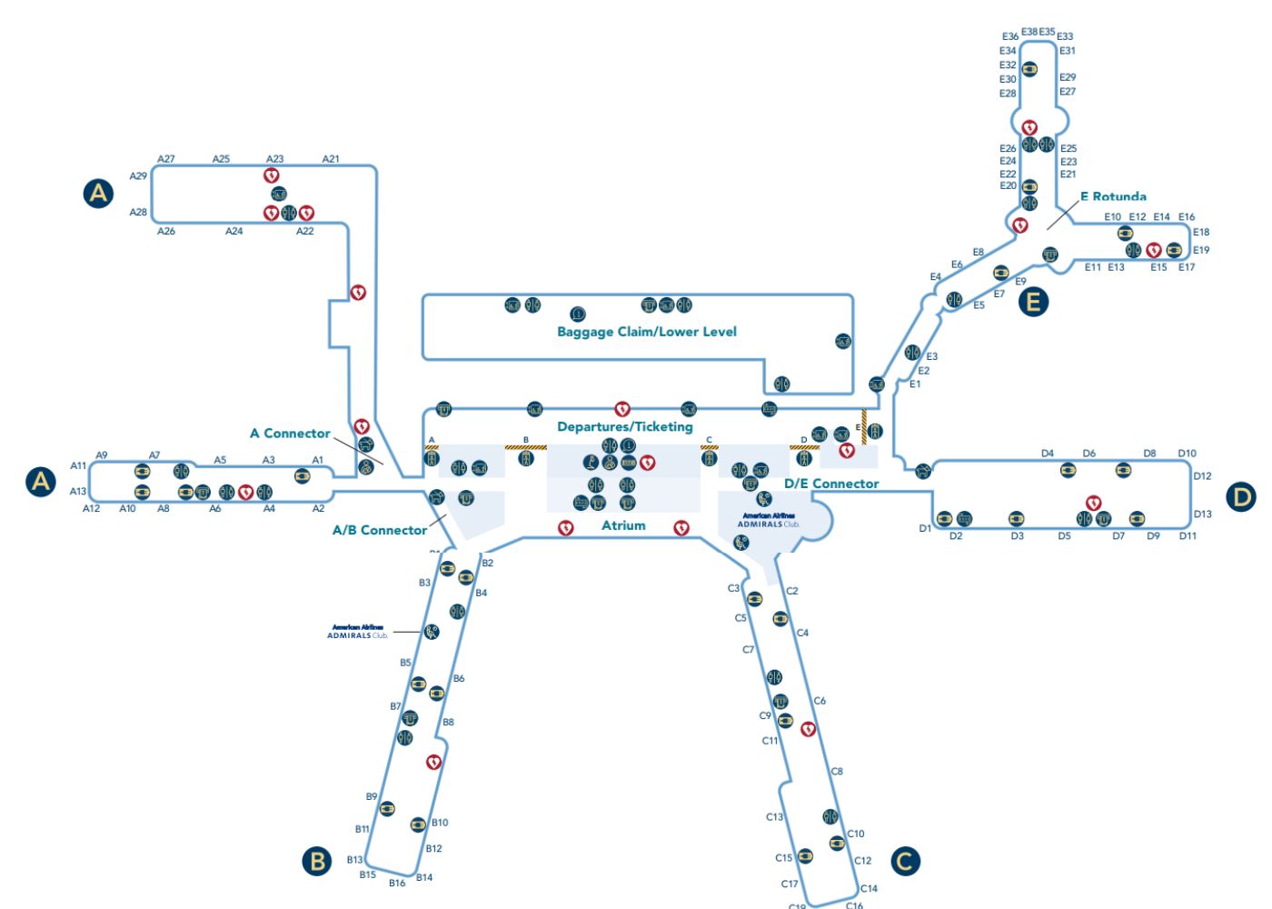 CLT Airport Map