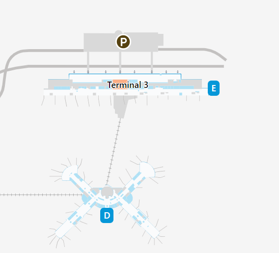 LAS Terminal 3 Map