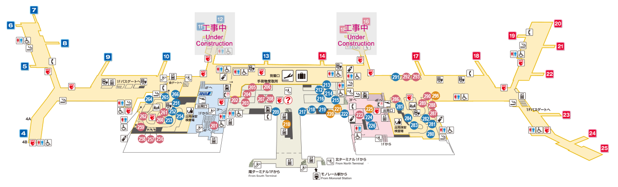 Osaka International Airport Map