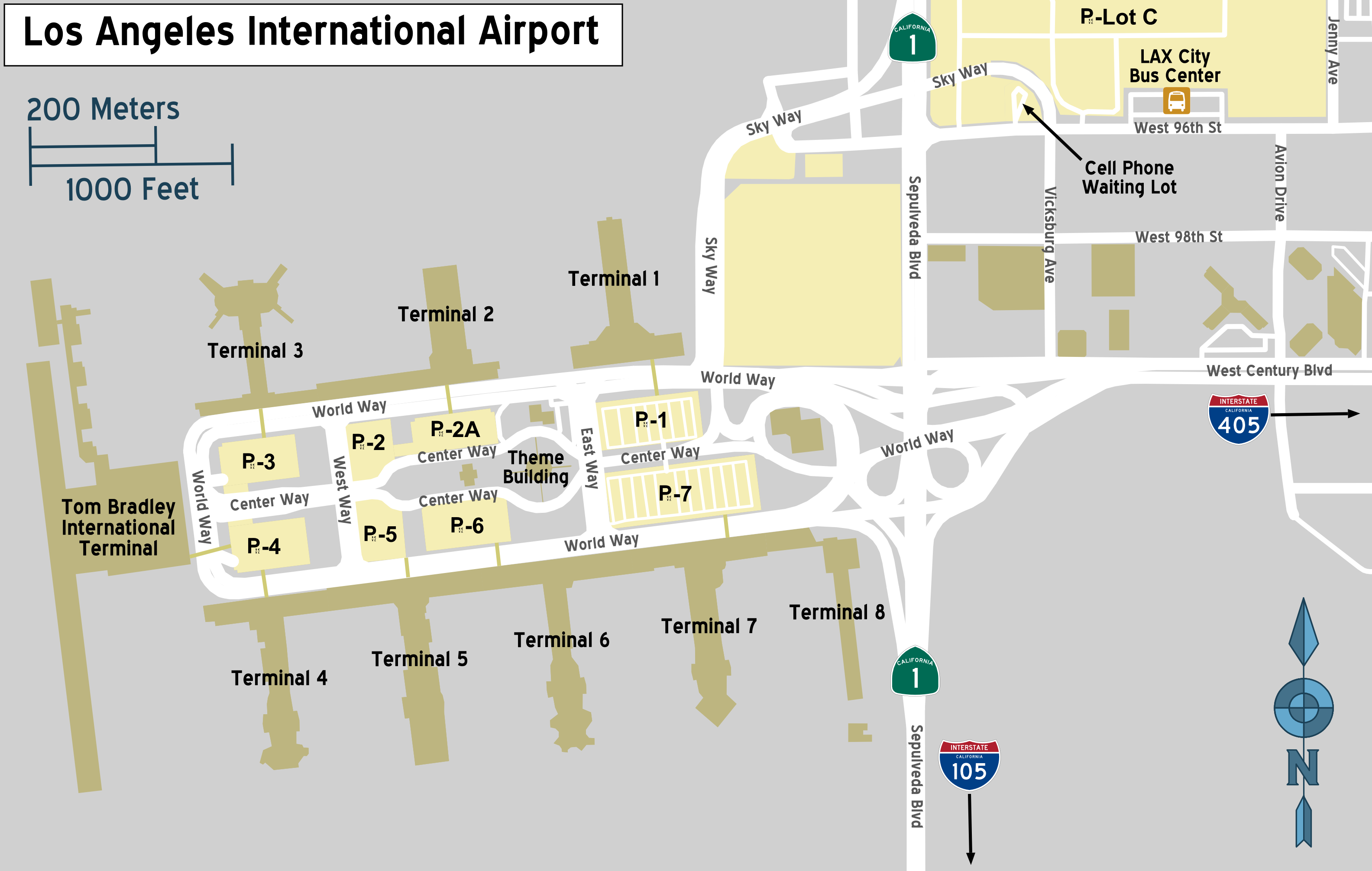 Singapore LAX Terminal Map