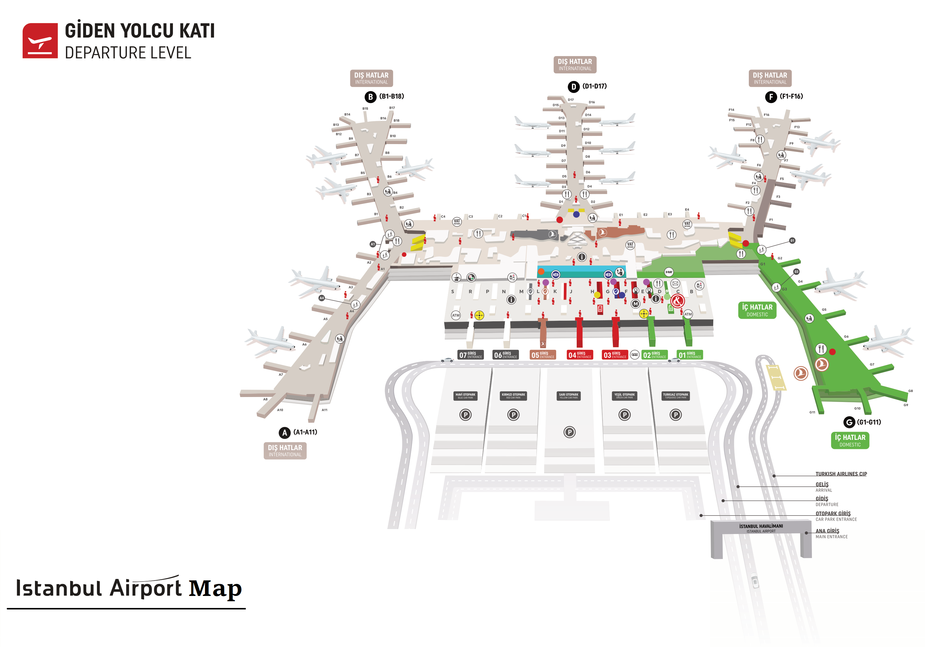 ist departures terminal map