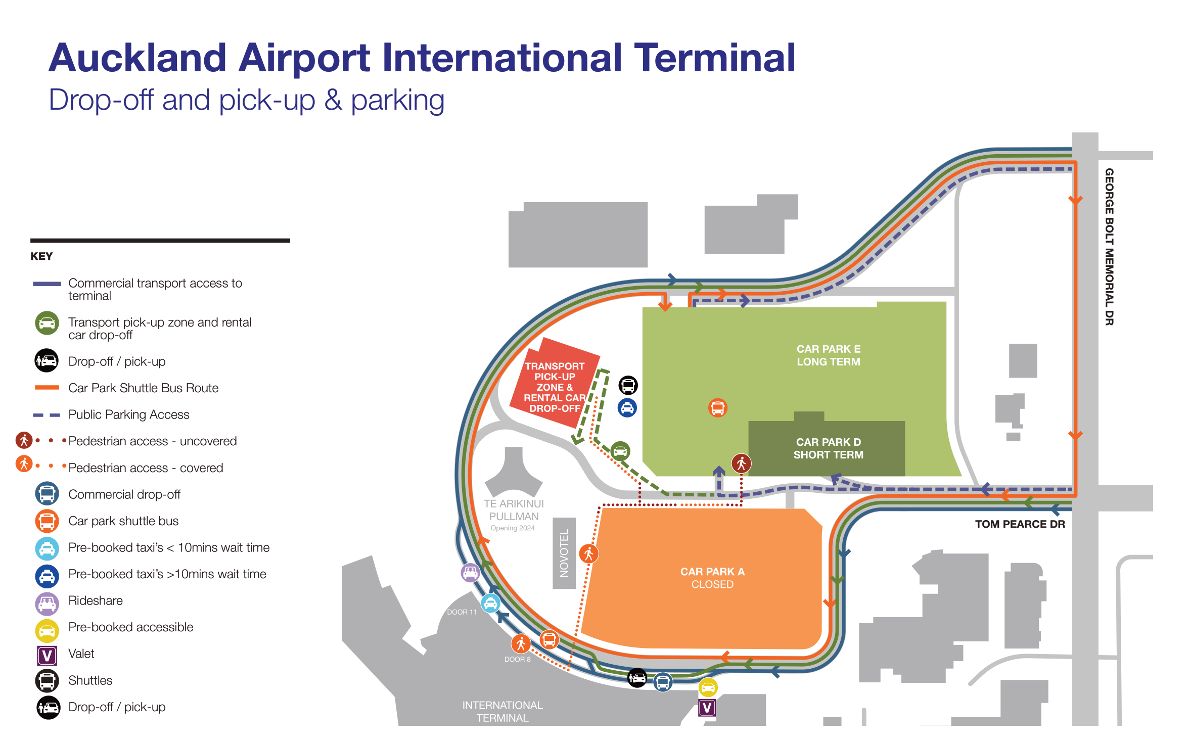 auckland airport international terminal map