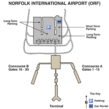 Allegiant ORF Terminal Map