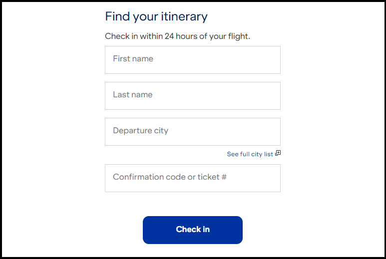 jetblue check in online