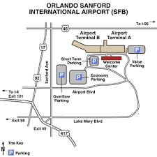 Allegiant SFB Terminal Map
