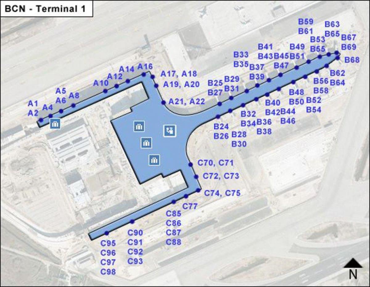 Emirates BCN Terminal Map