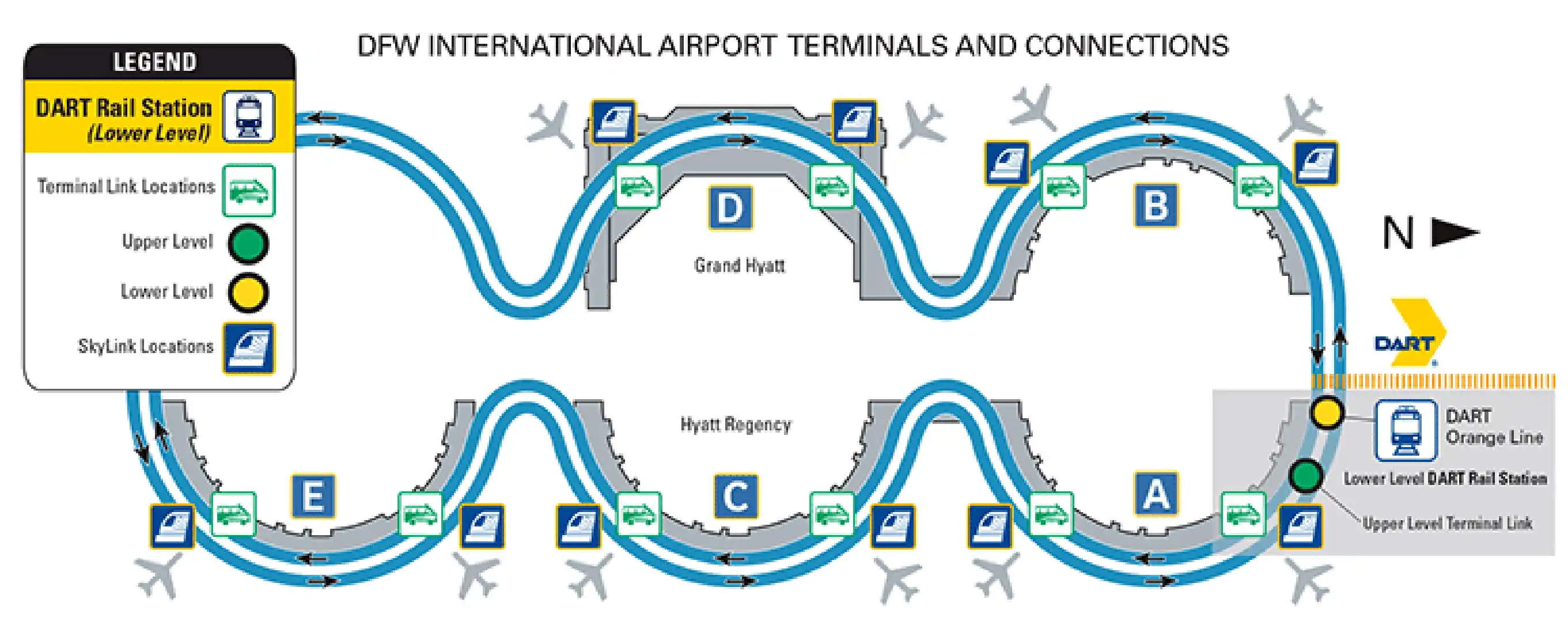 Avianca DFW Terminal Map