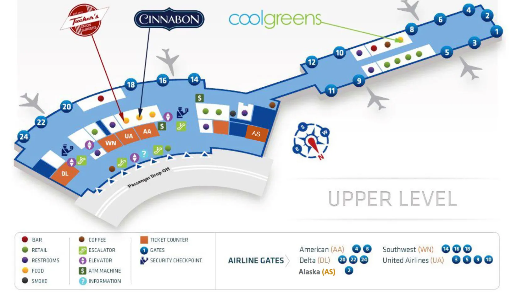Breeze OKC Terminal Map