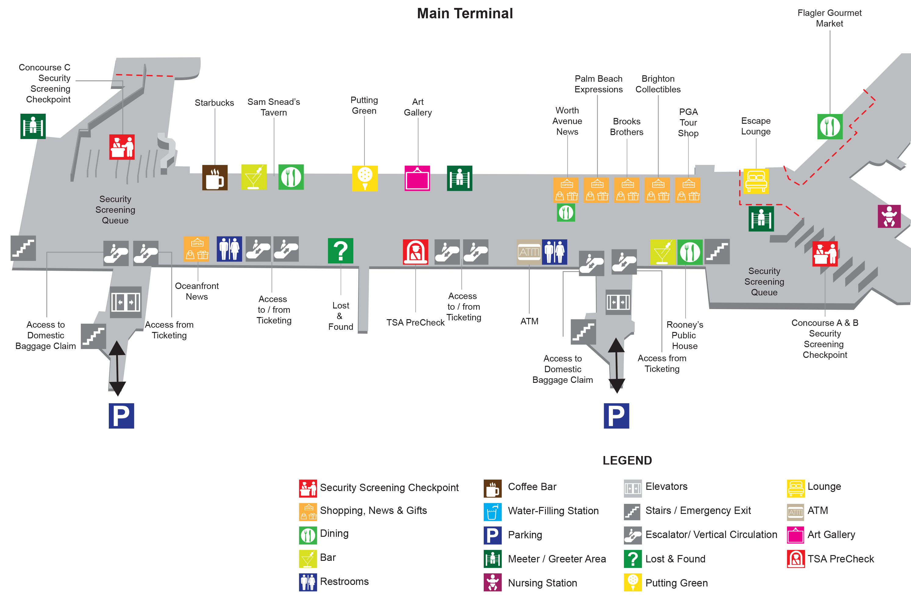Breeze PBI Terminal Map