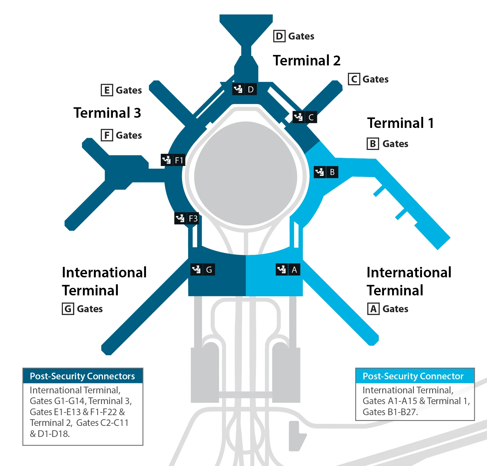 Breeze SFO Terminal Map