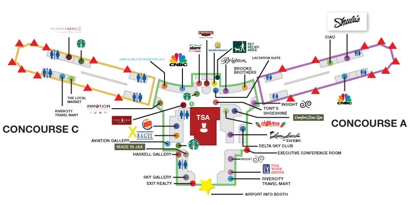 Breeze JAX Terminal Map