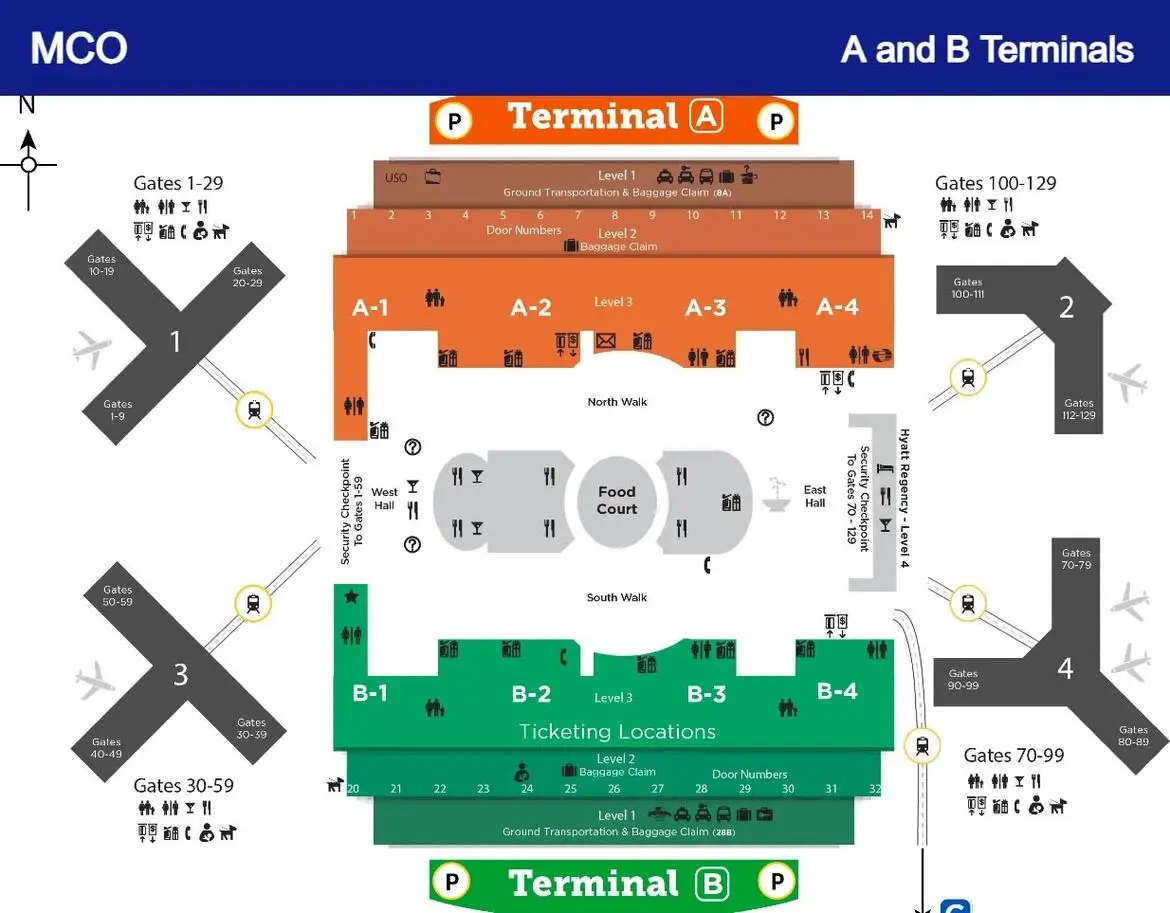Copa MCO Terminal Map
