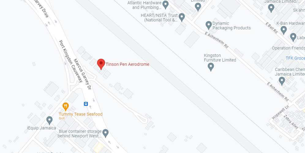 Map of Closest Airports Portland, Jamaica