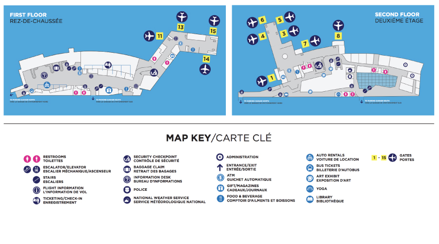 KLM BTV Terminal Map