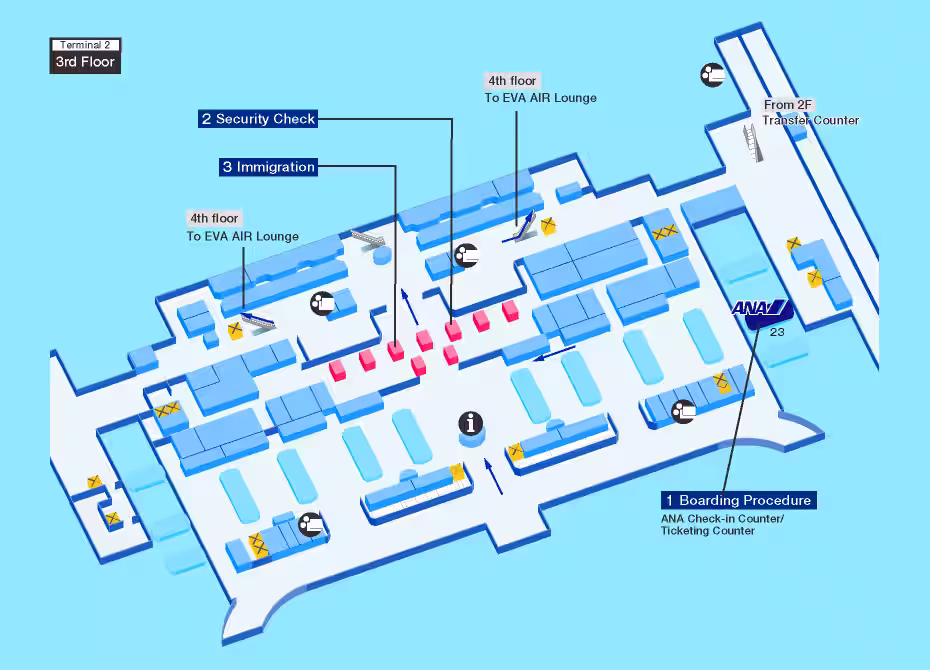 KLM TPE Terminal Map