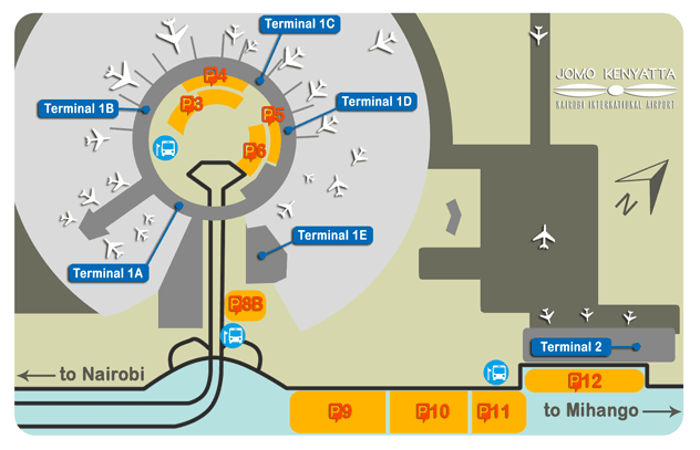 KLM NBO Terminal Map