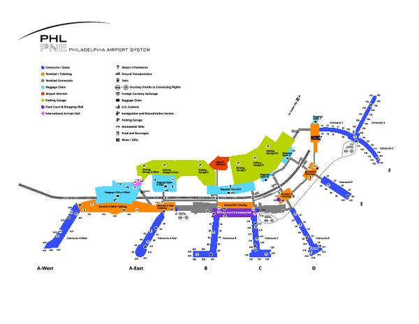 Swiss PHL Terminal Map
