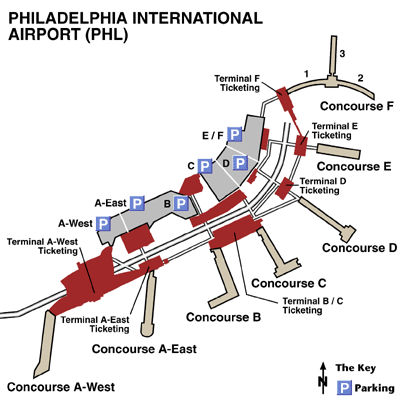 Spirit PHL Terminal Map
