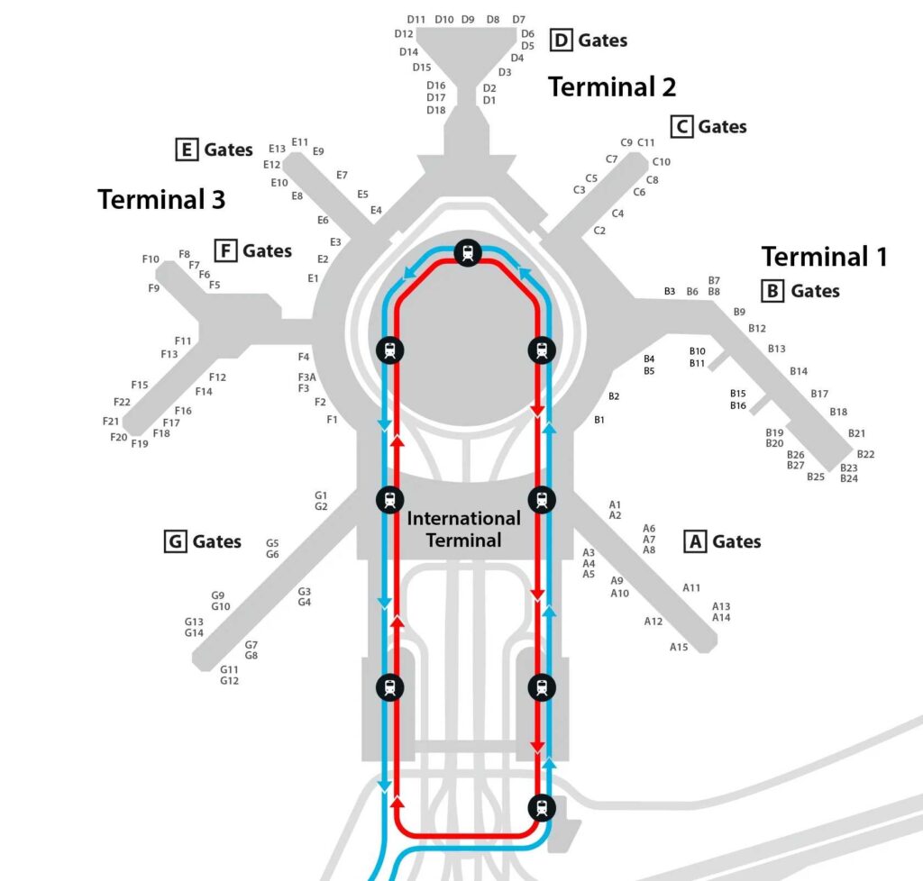 Frontier Airlines SFO Terminal Map