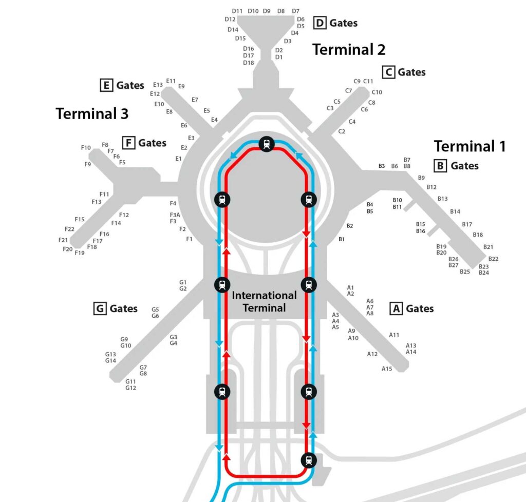 Frontier Airlines SFO Terminal Map 