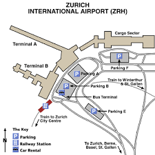 Royal Jordanian ZRH Terminal Map